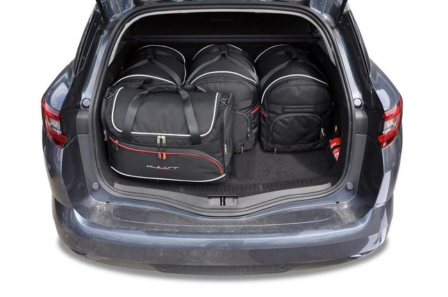 Kjust Kjust Reistassenset voor Renault Megane Sport Tourer 2016-2022 - Set van 5 Tassen met 3 Roltassen en 2 Vliegtuigtassen Harvest Automotive 2