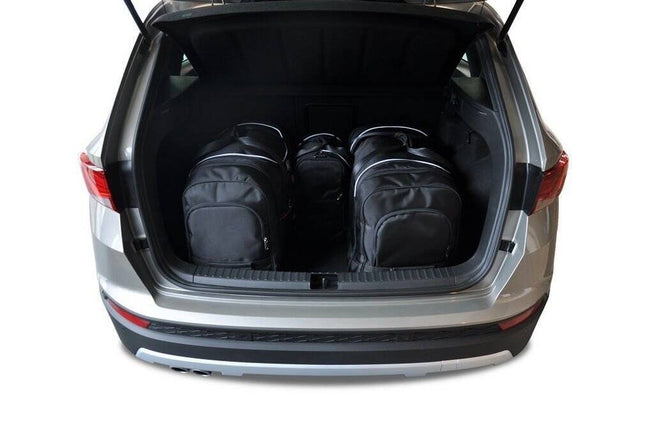 Kjust Kjust Reistassenset voor Seat Ateca vanaf 2016 - Set van 4 Tassen met 2 Roltassen en 2 Vliegtuigtassen Harvest Automotive 2