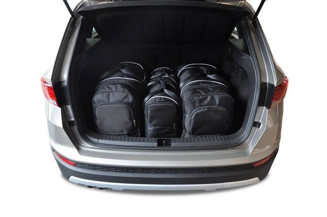 Kjust Kjust Reistassenset voor Seat Ateca vanaf 2016 - Set van 4 Tassen met 2 Roltassen en 2 Vliegtuigtassen Harvest Automotive 1