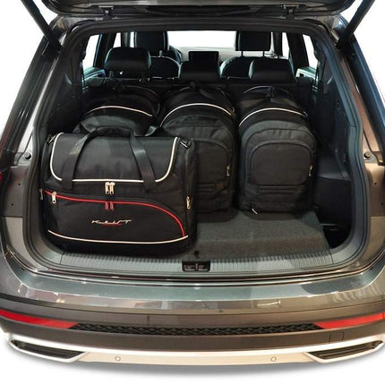 Kjust Kjust Reistassenset voor Seat Tarraco vanaf 2019 - Set van 5 Tassen met 3 Roltassen en 2 Vliegtuigtassen Harvest Automotive 2