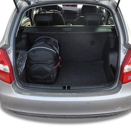 Kjust Kjust Reistassenset voor Skoda Fabia stationwagen 2007-2015 - Set van 5 Tassen met 2 Roltassen 1 Sporttas en 2 Vliegtuigtassen Harvest Automotive 5