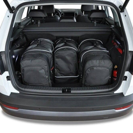 Kjust Kjust Reistassenset voor Skoda Karoq vanaf 2017 - Set van 4 Tassen met 2 Roltassen 1 Sporttas en 1 Vliegtuigtas Harvest Automotive 2
