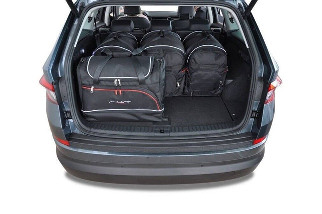 Kjust Kjust Reistassenset voor Skoda Kodiaq 2016-2024 - Set van 5 Tassen met 3 Roltassen en 2 Sporttassen Harvest Automotive 2