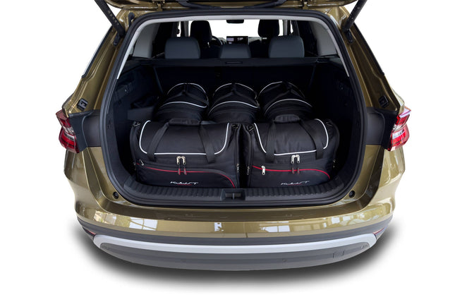 Kjust Kjust Reistassenset voor Skoda Kodiaq vanaf 2024 - Set van 5 Tassen met 3 Roltassen en 2 Vliegtuigtassen Harvest Automotive 1