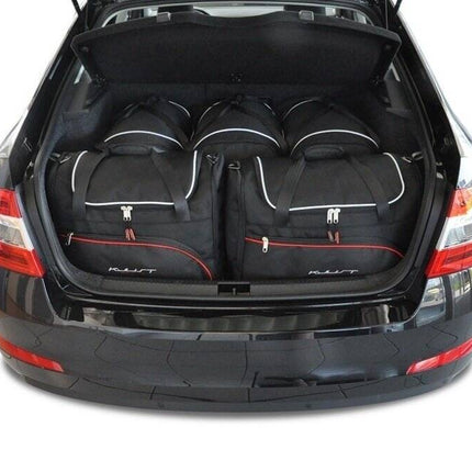 Kjust Kjust Reistassenset voor Skoda Octavia 5-deurs 2013-2020 - Set van 5 Tassen met 3 Roltassen en 2 Sporttassen Harvest Automotive 1