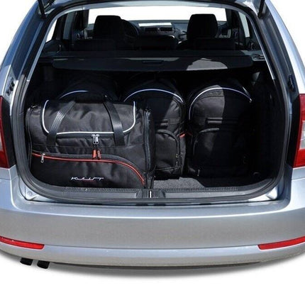 Kjust Kjust Reistassenset voor Skoda Octavia stationwagen 2009-2013 - Set van 5 Tassen met 3 Roltassen en 2 Sporttassen Harvest Automotive 2
