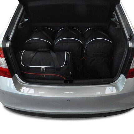 Kjust Kjust Reistassenset voor Skoda Rapid 5-deurs vanaf 2012 - Set van 5 Tassen met 3 Roltassen en 2 Vliegtuigtassen Harvest Automotive 2