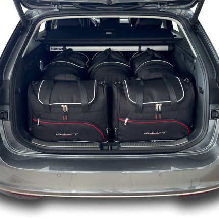 Kjust Kjust Reistassenset voor Skoda Superb stationwagen vanaf 2024 - Set van 5 Tassen met 3 Roltassen en 2 Sporttassen Harvest Automotive 1