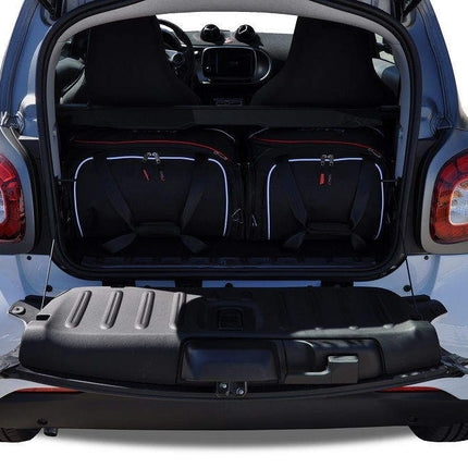 Kjust Kjust Reistassenset voor Smart ForTwo vanaf 2014 - Set van 2 Tassen met 2 Vliegtuigtassen Harvest Automotive 1
