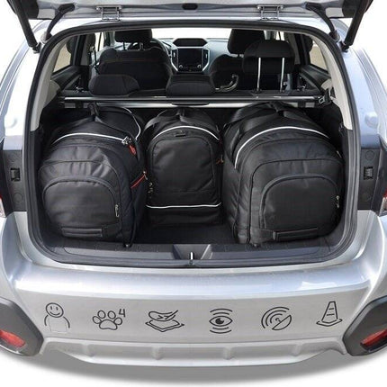 Kjust Kjust Reistassenset voor Subaru XV 2017-2021 - Set van 4 Tassen met 2 Roltassen 1 Sporttas en 1 Vliegtuigtas Harvest Automotive 2