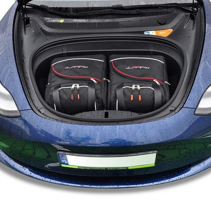 Kjust Kjust Reistassenset voor Tesla Model 3 2016-2023 - Set van 2 Tassen met 2 Vliegtuigtassen Harvest Automotive 1