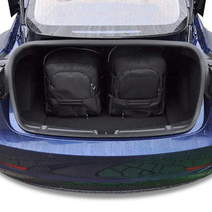 Kjust Kjust Reistassenset voor Tesla Model 3 2016-2023 - Set van 5 Tassen met 2 Roltassen 1 Sporttas en 2 Vliegtuigtassen Harvest Automotive 3