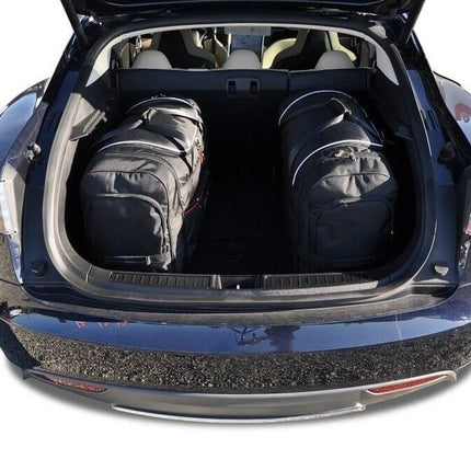 Kjust Kjust Reistassenset voor Tesla Model S vanaf 2014 - Set van 4 Tassen met 3 Roltassen en 1 Sporttas Harvest Automotive 3