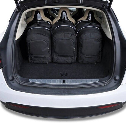Kjust Kjust Reistassenset voor Tesla Model X 2015-2022 - Set van 5 Tassen met 3 Roltassen en 2 Sporttassen Harvest Automotive 3