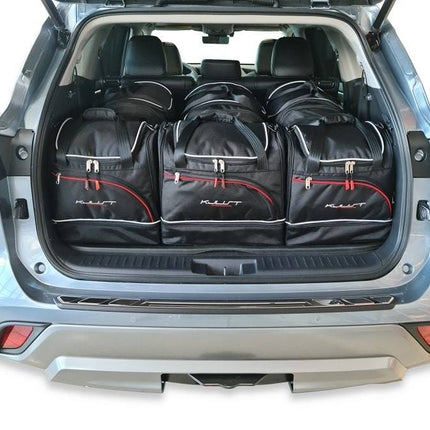 Kjust Kjust Reistassenset voor Toyota Highlander vanaf 2021 - Set van 6 Tassen met 3 Roltassen en 3 Sporttassen Harvest Automotive 1