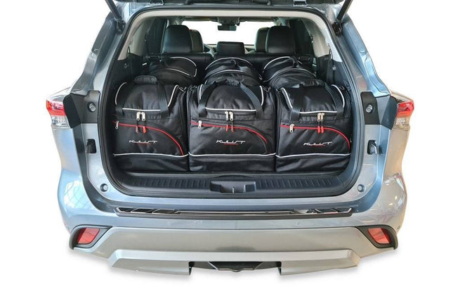 Kjust Kjust Reistassenset voor Toyota Highlander vanaf 2021 - Set van 6 Tassen met 3 Roltassen en 3 Sporttassen Harvest Automotive 1
