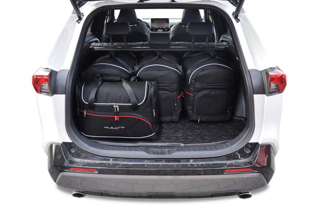 Kjust Kjust Reistassenset voor Toyota RAV 4 5-deurs 2019-2026 - Set van 5 Tassen met 3 Roltassen en 2 Vliegtuigtassen Harvest Automotive 2