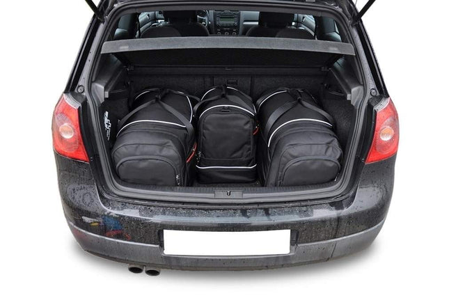 Kjust Kjust Reistassenset voor Volkswagen Golf 5-deurs 2004-2008 - Set van 4 Tassen met 2 Roltassen 1 Sporttas en 1 Vliegtuigtas Harvest Automotive 2