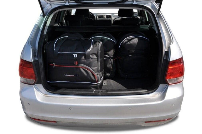 Kjust Kjust Reistassenset voor Volkswagen Golf stationwagen 2009-2013 - Set van 5 Tassen met 3 Roltassen en 2 Sporttassen Harvest Automotive 2