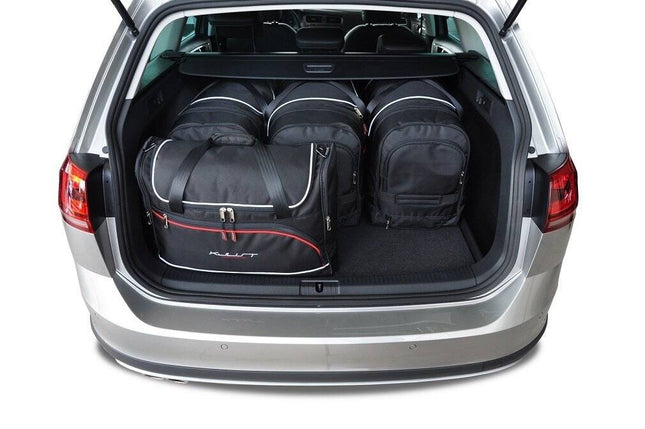 Kjust Kjust Reistassenset voor Volkswagen Golf stationwagen 2013-2020 - Set van 5 Tassen met 3 Roltassen en 2 Vliegtuigtassen Harvest Automotive 2