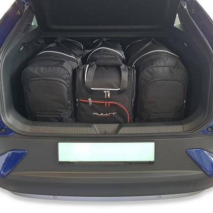 Kjust Kjust Reistassenset voor Volkswagen ID.5 vanaf 2022 - Set van 4 Tassen met 2 Roltassen 1 Sporttas en 1 Vliegtuigtas Harvest Automotive 1
