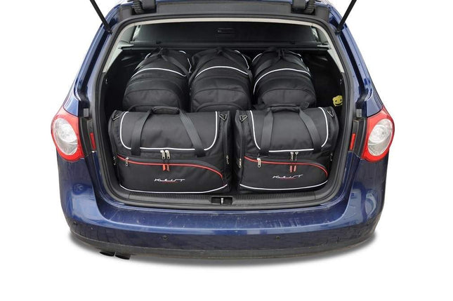 Kjust Kjust Reistassenset voor Volkswagen Passat Variant 2005-2011 - Set van 5 Tassen met 3 Roltassen en 2 Vliegtuigtassen Harvest Automotive 1