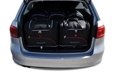 Kjust Reistassenset voor Volkswagen Passat Variant 2011-2014 - Set van 5 Tassen met 3 Roltassen en 2 Sporttassen
