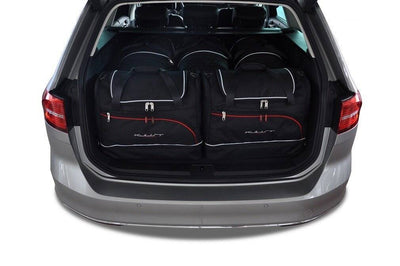 Kjust Reistassenset voor Volkswagen Passat Variant 2014-2024 - Set van 5 Tassen met 3 Roltassen en 2 Sporttassen