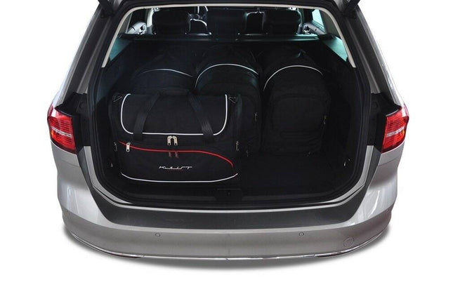Kjust Kjust Reistassenset voor Volkswagen Passat Variant 2014-2024 - Set van 5 Tassen met 3 Roltassen en 2 Vliegtuigtassen Harvest Automotive 2