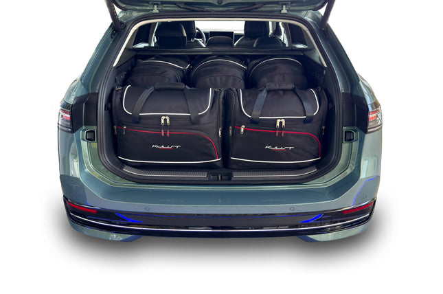 Kjust Kjust Reistassenset voor Volkswagen Passat Variant vanaf 2024 - Set van 5 Tassen met 3 Roltassen en 2 Vliegtuigtassen Harvest Automotive 1