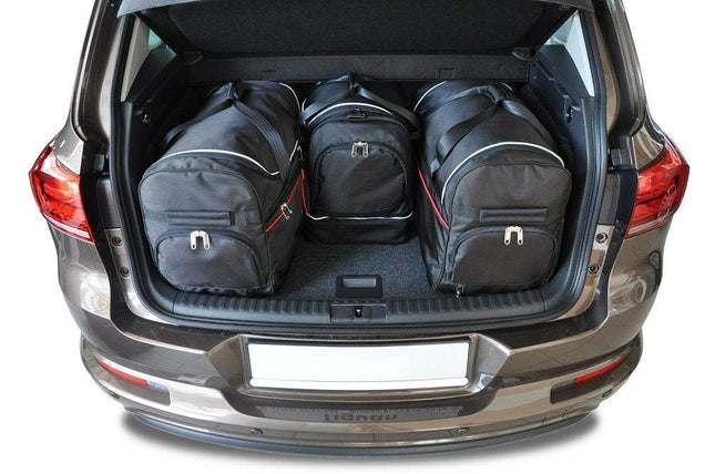 Kjust Kjust Reistassenset voor Volkswagen Tiguan 2007-2016 - Set van 4 Tassen met 2 Roltassen en 2 Sporttassen Harvest Automotive 2