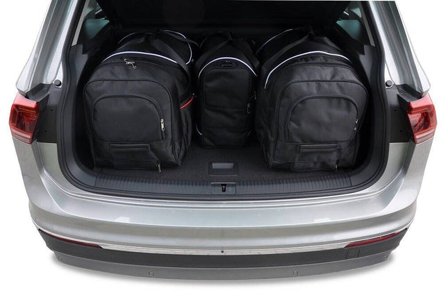 Kjust Kjust Reistassenset voor Volkswagen Tiguan 2016-2024 - Set van 4 Tassen met 2 Roltassen 1 Sporttas en 1 Vliegtuigtas Harvest Automotive 2