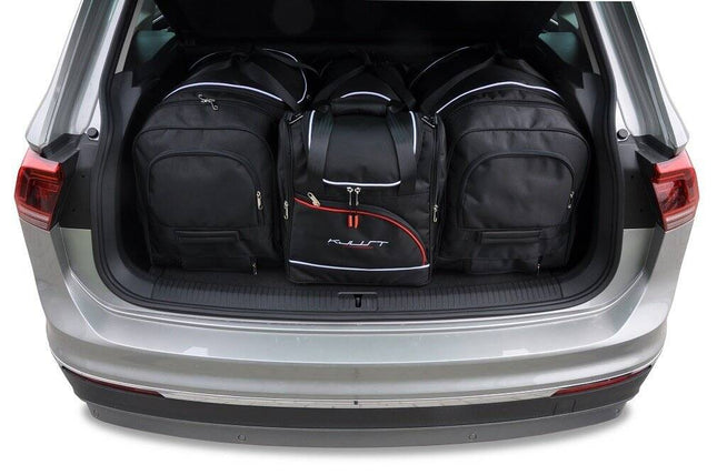 Kjust Kjust Reistassenset voor Volkswagen Tiguan 2016-2024 - Set van 4 Tassen met 2 Roltassen 1 Sporttas en 1 Vliegtuigtas Harvest Automotive 1