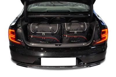 Kjust Reistassenset voor Volvo S90 Sedan 2016-2024 - Set van 5 Tassen met 3 Roltassen en 2 Vliegtuigtassen