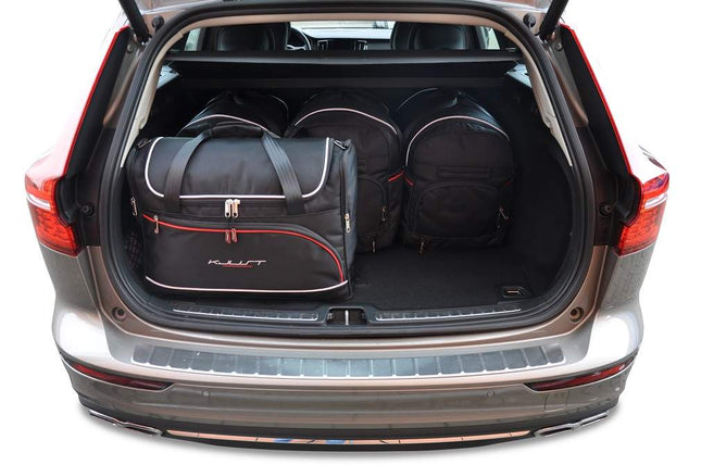 Kjust Kjust Reistassenset voor Volvo V60 stationwagen vanaf 2018 - Set van 5 Tassen met 3 Roltassen en 2 Vliegtuigtassen Harvest Automotive 2
