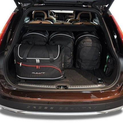 Kjust Kjust Reistassenset voor Volvo V90 Cross Country 2017-2022 - Set van 5 Tassen met 3 Roltassen en 2 Vliegtuigtassen Harvest Automotive 2