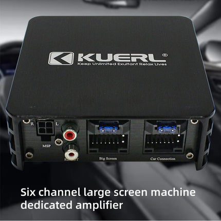 Klasse AB 6 - Kanaals Auto DSP Versterker 6x60W – Premium Auto Audio Systeem voor Android Multimediaschermen met Plug & Play Installatie - VCTparts.nl