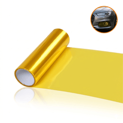 VCTparts Koplamp en Mistlicht Folie Geel 30 x 60cm - Smoke Tint Vinyl Wrap voor Autolampen met Hoge Lichtdoorlatendheid en Bescherming NORGOS 1