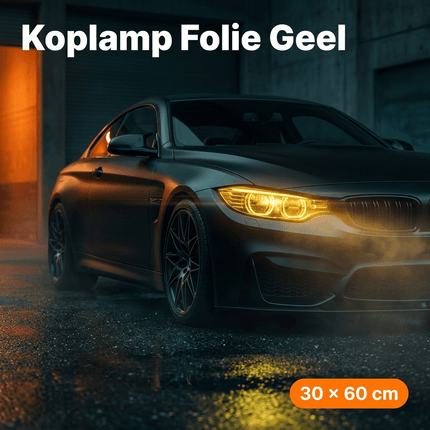 VCTparts Koplamp en Mistlicht Folie Geel 30 x 60cm - Smoke Tint Vinyl Wrap voor Autolampen met Hoge Lichtdoorlatendheid en Bescherming NORGOS 5