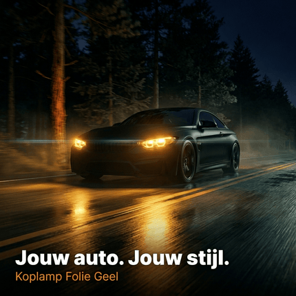 VCTparts Koplamp en Mistlicht Folie Geel 30 x 60cm - Smoke Tint Vinyl Wrap voor Autolampen met Hoge Lichtdoorlatendheid en Bescherming NORGOS 9