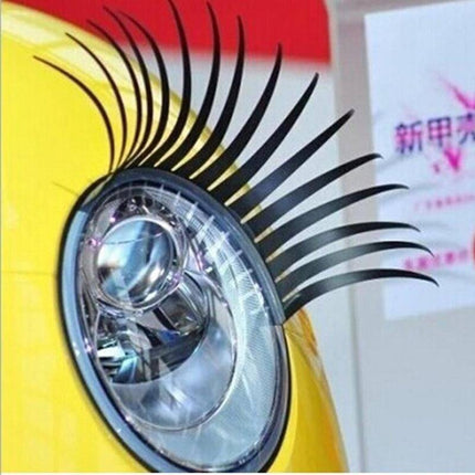 VCTparts Koplamp Wimpers Oogleden Car Eyelashes Set - Decoratie Auto Koplampen Universeel Zwart Op Maat NORGOS 4