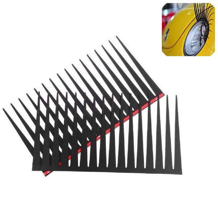 VCTparts Koplamp Wimpers Oogleden Car Eyelashes Set - Decoratie Auto Koplampen Universeel Zwart Op Maat NORGOS 9