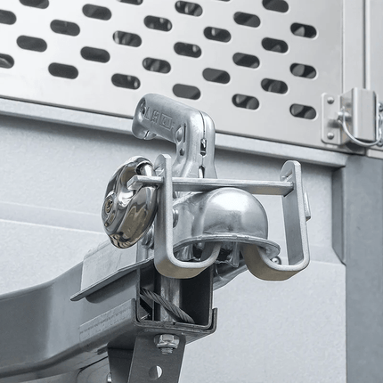 Koppelingsslot Beugelmodel met Discusslot Trekhaakbeveiliging Dissel - Aanhangwagenslot - VCTparts.nl