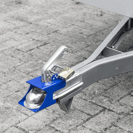 Koppelingsslot met Hangslot Overdekslot voor Aanhanger Disselslot Trekhaakbeveiliging - Blauw - VCTparts.nl