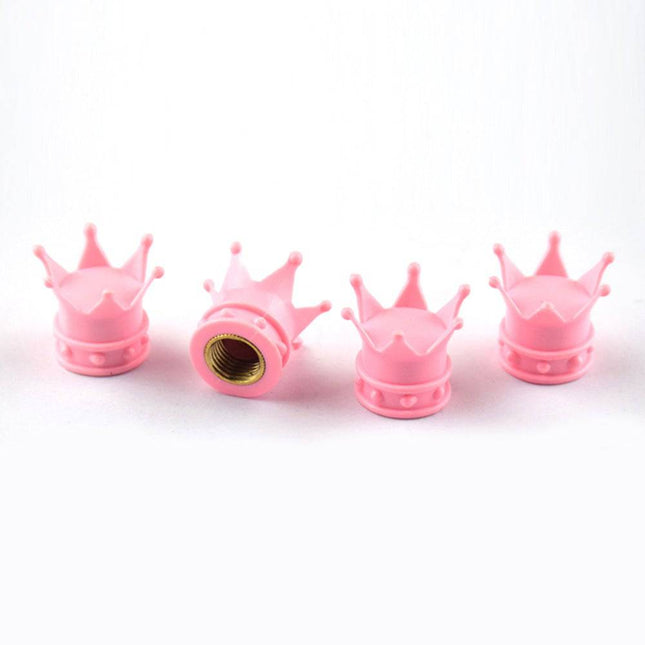 VCTparts Kroon Ventieldopjes - Metaal Roze (set) NORGOS 3