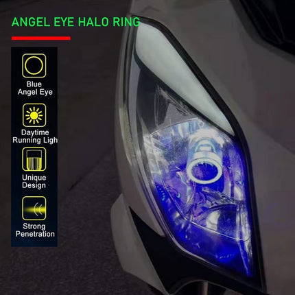 VCTparts LED H4 Auto Koplamp met Angel Eye – 5 Kleurstanden 6000K Wit – 12/24V – Plug en Play – 1 stuk NORGOS 8