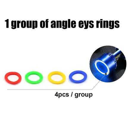VCTparts LED H4 Auto Koplamp met Angel Eye – 5 Kleurstanden 6000K Wit – 12/24V – Plug en Play – 1 stuk NORGOS 4