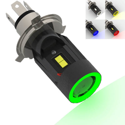 LED H4 Auto Koplamp met Angel Eye – 5 Kleurstanden 6000K Wit – 12/24V – Plug en Play – 1 stuk