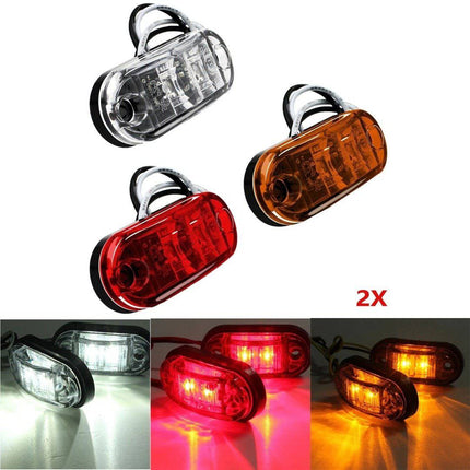 VCTparts led Zijmarkeringslichten Waarschuwing Signaal - Rood (set) [Markeringslicht - Gevarenlicht - Achterlicht - Richtingaanwijzer] NORGOS 6