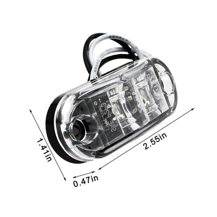 led Zijmarkeringslichten Waarschuwing Signaal - Wit (set) [Markeringslicht - Gevarenlicht - Voorlicht - Richtingaanwijzer] - VCTparts.nl